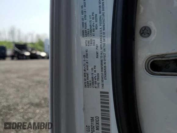 ✅ 2023 Ram 3500 Tradesman • VIN: 3C63RRGL3PG521184 • Лот: 58190675. Опубликован ранее на Copart с пробегом 121 338 миль. Бесплатный доступ к архиву аукционных продаж из США и подробный отчёт об истории автомобиля на DreamBid. Изображение 12.