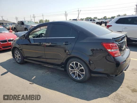 2017 Chevrolet Sonic LT with VIN 1G1JD5SGXH4176261, listed as a Copart auction lot 65185275 with Not provided miles and Salvage title. Bid and sale history available at DreamBid. Image 2.