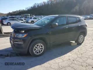 ✅ 2018 Jeep Compass Sport • VIN: 3C4NJDAB2JT101104 • Lot: 92680685. Listed on Copart with 144,657 mi. Free auction sales archive from the USA and detailed vehicle history report at DreamBid. Image 1.