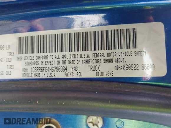 2017 Ram 1500 Express с VIN 1C6RR6FG4HS790964, выставлен на аукционе IAAI как лот 43318590 с пробегом 325 354 миль миль и . История ставок и продаж доступна на DreamBid. Изображение 9.