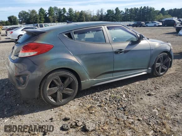 ✅ 2015 Hyundai Veloster Turbo R-Spec • VIN: KMHTC6AE6FU216997 • Lot: 82205865. Listed on Copart with 181,550 mi. Free auction sales archive from the USA and detailed vehicle history report at DreamBid. Image 3.