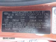 ✅ 2009 Kia Spectra Spectra5 • VIN: KNAFE241295024470 • Lot: 43186101. Wystawiony na IAAI z przebiegiem 97 717 mil. Bezpłatny archiwum sprzedaży aukcyjnych z USA i szczegółowy raport historii pojazdu na DreamBid. Zdjęcie 9.