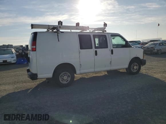✅ 2013 Chevrolet Express Cargo • VIN: 1GCWGFCA2D1903361 • Lot: 84340305. Listed on Copart with 135,714 mi. Free auction sales archive from the USA and detailed vehicle history report at DreamBid. Image 3.