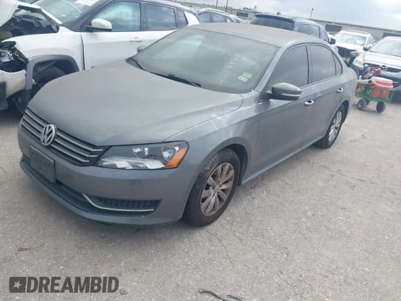 ✅ 2013 Volkswagen Passat S • VIN: 1VWAP7A37DC102995 • Lot: 42184447. Listed on IAAI with 107,177 mi. Free auction sales archive from the USA and detailed vehicle history report at DreamBid. Image 2.