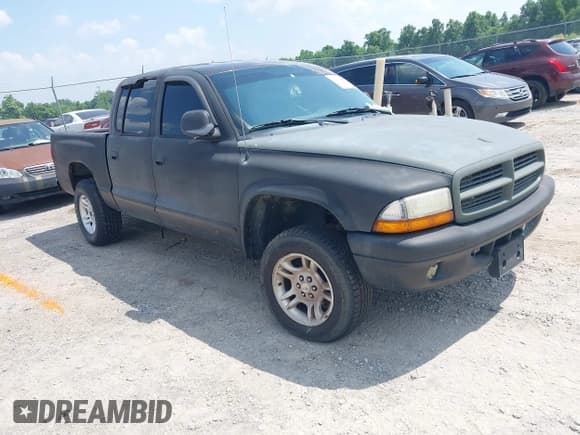 ✅ 2004 Dodge Dakota SLT • VIN: 1D7HG48N34S693877 • Lot: 42423197. Listed on IAAI with 163,141 mi. Free auction sales archive from the USA and detailed vehicle history report at DreamBid. Image 1.