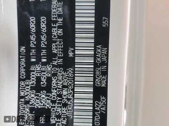 ✅ 2023 Toyota 4Runner Limited • VIN: JTEKU5JR3P6201899 • Lot: 81695425. Listed on Copart with 4,729 mi. Free auction sales archive from the USA and detailed vehicle history report at DreamBid. Image 12.