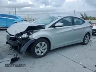 ✅ 2016 Hyundai Elantra SE • VIN: 5NPDH4AE6GH732027 • Lot: 81661305. Listed on Copart with 118,593 mi. Free auction sales archive from the USA and detailed vehicle history report at DreamBid. Image 1.