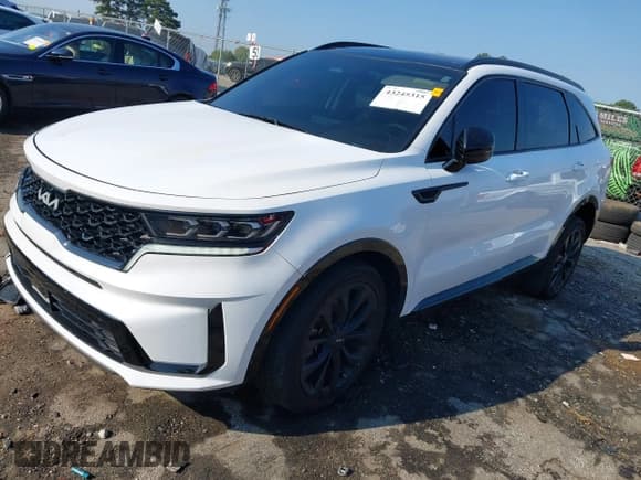 ✅ 2023 Kia Sorento SX • VIN: 5XYRKDLF8PG199330 • Lot: 43245315. Listed on IAAI with 41,441 mi. Free auction sales archive from the USA and detailed vehicle history report at DreamBid. Image 2.