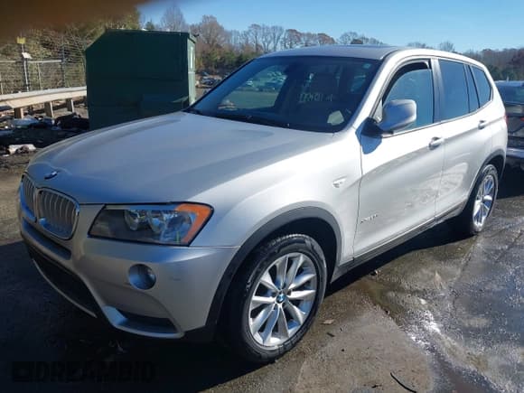✅ 2013 BMW X3 xDrive28i • VIN: 5UXWX9C57D0A28595 • Lot: 43722121. Listed on IAAI with 129,832 mi. Free auction sales archive from the USA and detailed vehicle history report at DreamBid. Image 2.