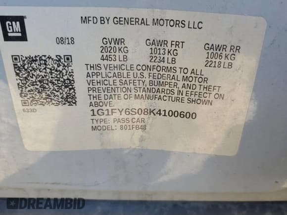 ✅ 2019 Chevrolet Bolt EV LT • VIN: 1G1FY6S08K4100600 • Lot: 46625995. Wystawiony na Copart z przebiegiem 106 074 mil. Bezpłatny archiwum sprzedaży aukcyjnych z USA i szczegółowy raport historii pojazdu na DreamBid. Zdjęcie 13.