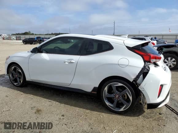 2020 Hyundai Veloster Turbo R-Spec z VIN KMHTH6AB9LU031586, wystawiony jako Copart lot #85505954 z przebiegiem 47 338 mil mil oraz Nie do naprawy • Non repairable. Historia ofert i sprzedaży dostępna na DreamBid. Obrazek 2.
