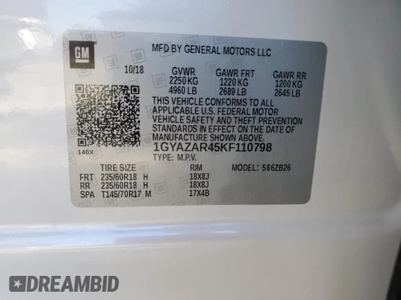 ✅ 2019 Cadillac XT4 FWD Luxury • VIN: 1GYAZAR45KF110798 • Lot: 46196985. Wystawiony na Copart z przebiegiem 31 631 mil. Bezpłatny archiwum sprzedaży aukcyjnych z USA i szczegółowy raport historii pojazdu na DreamBid. Zdjęcie 13.