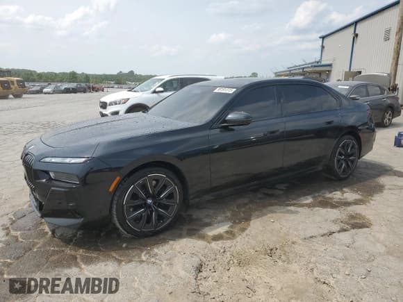 ✅ 2024 BMW 7 Series 760i xDrive • VIN: WBA33EJ02RCP63291 • Lot: 58191315. Wystawiony na Copart z przebiegiem 47 543 mil. Bezpłatny archiwum sprzedaży aukcyjnych z USA i szczegółowy raport historii pojazdu na DreamBid. Zdjęcie 1.