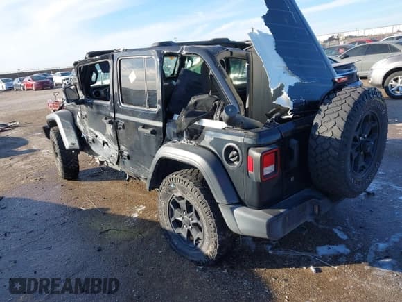 ✅ 2020 Jeep Wrangler Unlimited Sport S • VIN: 1C4HJXDG1LW237484 • Лот: 41310965. Опубликован ранее на IAAI с пробегом Не указан. Бесплатный доступ к архиву аукционных продаж из США и подробный отчёт об истории автомобиля на DreamBid. Изображение 3.