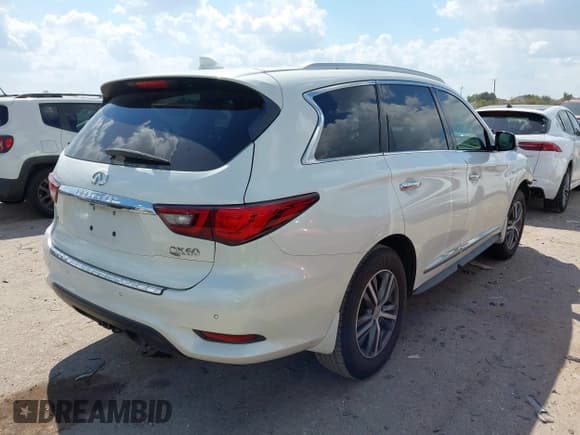 ✅ 2020 Infiniti QX60 Luxe • VIN: 5N1DL0MM3LC523744 • Lot: 43358388. Listed on IAAI with 78,357 mi. Free auction sales archive from the USA and detailed vehicle history report at DreamBid. Image 4.