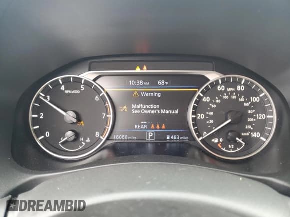 ✅ 2025 Nissan Altima SV • VIN: 1N4BL4DV7SN377689 • Лот: 93876345. Опубликован ранее на Copart с пробегом 18 086 миль. Бесплатный доступ к архиву аукционных продаж из США и подробный отчёт об истории автомобиля на DreamBid. Изображение 9.