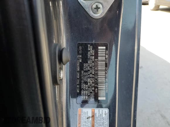 ✅ 2014 Subaru BRZ Premium • VIN: JF1ZCAB1XE9603024 • Lot: 71591504. Wystawiony na Copart z przebiegiem 116 730 mil. Bezpłatny archiwum sprzedaży aukcyjnych z USA i szczegółowy raport historii pojazdu na DreamBid. Zdjęcie 12.