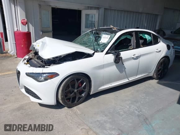 ✅ 2020 Alfa Romeo Giulia • VIN: ZARFAMANXL7631929 • Lot: 43523450. Listed on IAAI with Not provided. Free auction sales archive from the USA and detailed vehicle history report at DreamBid. Image 2.