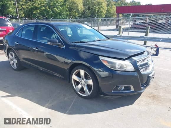 2013 Chevrolet Malibu LTZ with VIN 1G11J5SX8DF181563, listed as a IAAI auction lot 43352896 with 108,348 mi miles and . Bid and sale history available at DreamBid. Image 1.