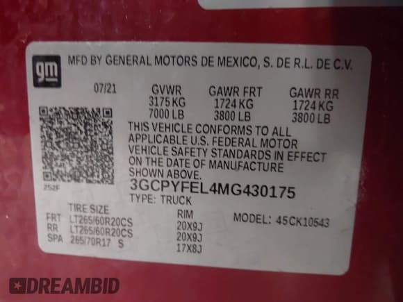 ✅ 2021 Chevrolet Silverado 1500 LT Trail Boss • VIN: 3GCPYFEL4MG430175 • Lot: 41932628. Wystawiony na IAAI z przebiegiem 64 654 mil. Bezpłatny archiwum sprzedaży aukcyjnych z USA i szczegółowy raport historii pojazdu na DreamBid. Zdjęcie 9.