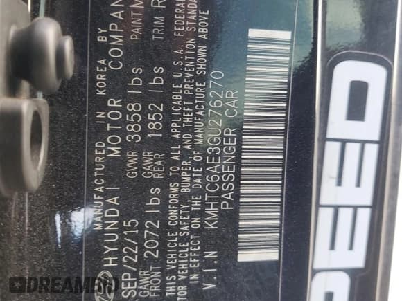 ✅ 2016 Hyundai Veloster Turbo Rally Edition • VIN: KMHTC6AE3GU276270 • Lot: 89295165. Wystawiony na Copart z przebiegiem 103 789 mil. Bezpłatny archiwum sprzedaży aukcyjnych z USA i szczegółowy raport historii pojazdu na DreamBid. Zdjęcie 13.