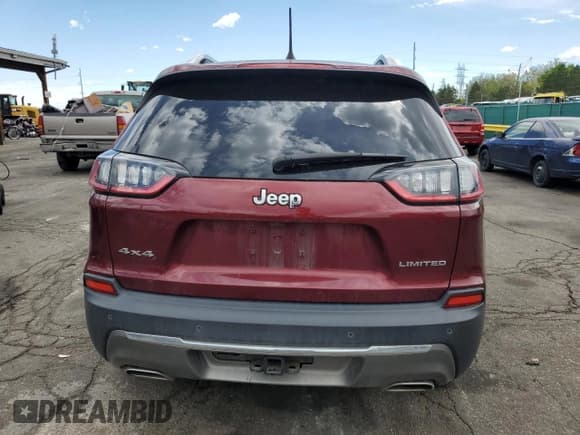 ✅ 2019 Jeep Cherokee Limited • VIN: 1C4PJMDX2KD351644 • Lot: 55342865. Listed on Copart with 65,570 mi. Free auction sales archive from the USA and detailed vehicle history report at DreamBid. Image 6.