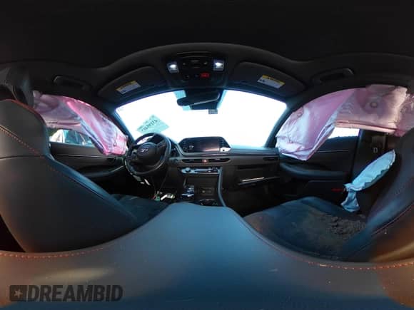 2023 Hyundai Sonata N Line with VIN KMHL14JC9PA326874, listed as a IAAI auction lot 43195407 with 42,210 mi miles and . Bid and sale history available at DreamBid. Image 18.