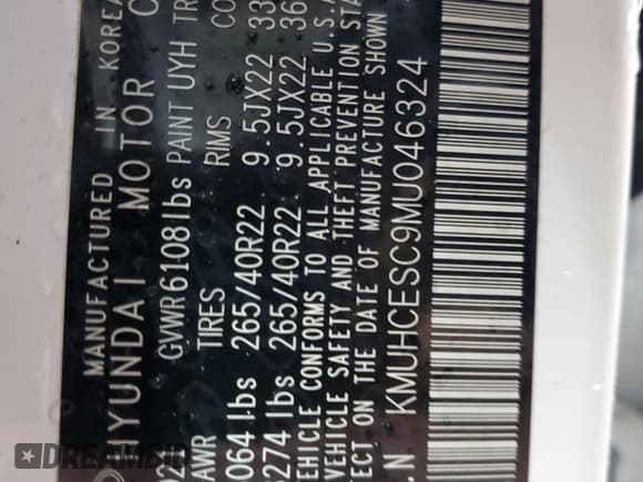 ✅ 2021 Genesis GV80 • VIN: KMUHCESC9MU046324 • Lot: 89492585. Wystawiony na Copart z przebiegiem 55 971 mil. Bezpłatny archiwum sprzedaży aukcyjnych z USA i szczegółowy raport historii pojazdu na DreamBid. Zdjęcie 13.