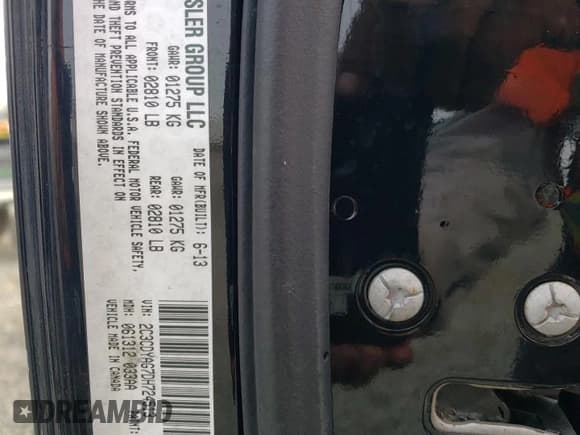 ✅ 2013 Dodge Challenger SXT • VIN: 2C3CDYAG7DH724513 • Lot: 82443884. Wystawiony na Copart z przebiegiem 150 505 mil. Bezpłatny archiwum sprzedaży aukcyjnych z USA i szczegółowy raport historii pojazdu na DreamBid. Zdjęcie 13.