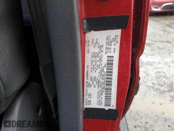 ✅ 1993 Toyota 4Runner • VIN: JT3RN37W3P0012033 • Lot: 85201414. Wystawiony na Copart z przebiegiem 56 121 mil. Bezpłatny archiwum sprzedaży aukcyjnych z USA i szczegółowy raport historii pojazdu na DreamBid. Zdjęcie 13.