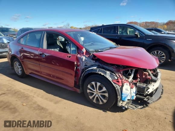 ✅ 2022 Toyota Corolla Hybrid LE • VIN: JTDEAMDE1NJ045336 • Lot: 92269135. Listed on Copart with 161,875 mi. Free auction sales archive from the USA and detailed vehicle history report at DreamBid. Image 4.