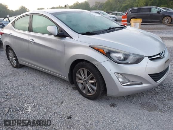 ✅ 2015 Hyundai Elantra SE • VIN: 5NPDH4AE1FH595111 • Lot: 42627746. Listed on IAAI with 119,690 mi. Free auction sales archive from the USA and detailed vehicle history report at DreamBid. Image 1.
