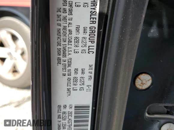 ✅ 2011 Dodge Challenger • VIN: 2B3CJ4DG7BH596619 • Lot: 44204345. Wystawiony na Copart z przebiegiem 150 809 mil. Bezpłatny archiwum sprzedaży aukcyjnych z USA i szczegółowy raport historii pojazdu na DreamBid. Zdjęcie 13.