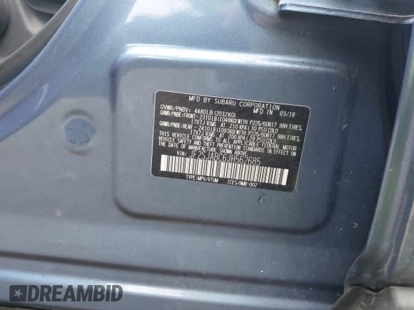 ✅ 2018 Subaru Forester • VIN: JF2SJABC6JH562685 • Lot: 43443394. Wystawiony na IAAI z przebiegiem 90 915 mil. Bezpłatny archiwum sprzedaży aukcyjnych z USA i szczegółowy raport historii pojazdu na DreamBid. Zdjęcie 9.