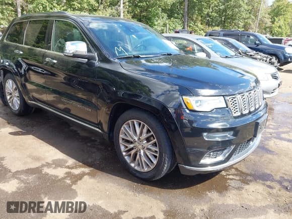 ✅ 2017 Jeep Grand Cherokee Summit • VIN: 1C4RJFJG0HC777811 • Lot: 43359968. Listed on IAAI with 164,639 mi. Free auction sales archive from the USA and detailed vehicle history report at DreamBid. Image 1.