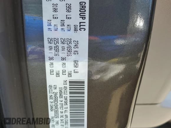 ✅ 2010 Chrysler Town & Country Touring Plus • VIN: 2A4RR8DX9AR368326 • Lot: 68322115. Wystawiony na Copart z przebiegiem 309 474 mil. Bezpłatny archiwum sprzedaży aukcyjnych z USA i szczegółowy raport historii pojazdu na DreamBid. Zdjęcie 13.