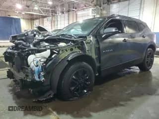 2022 Chevrolet Blazer LT z VIN 3GNKBHR42NS171444, wystawiony jako Copart lot #47040315 z przebiegiem 70 795 mil mil oraz Szkoda całkowita • Salvage title. Historia ofert i sprzedaży dostępna na DreamBid. Obrazek 1.
