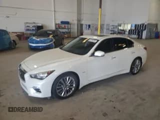 ✅ 2018 Infiniti Q50 Luxe • VIN: JN1EV7AP4JM353382 • Lot: 82184355. Listed on Copart with 87,209 mi. Free auction sales archive from the USA and detailed vehicle history report at DreamBid. Image 1.