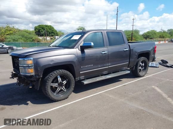 ✅ 2014 Chevrolet Silverado 1500 LTZ • VIN: 3GCPCSEC9EG535710 • Lot: 43400536. Listed on IAAI with 123,918 mi. Free auction sales archive from the USA and detailed vehicle history report at DreamBid. Image 2.