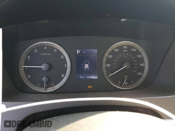 2016 Hyundai Sonata SE with VIN 5NPE24AF2GH274985, listed as a Copart auction lot 84284605 with 160,982 mi miles and Salvage title. Bid and sale history available at DreamBid. Image 9.