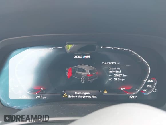 ✅ 2022 BMW X5 M • VIN: 5YMJU0C00N9M59253 • Lot: 41476833. Listed on IAAI with 27,813 mi. Free auction sales archive from the USA and detailed vehicle history report at DreamBid. Image 7.