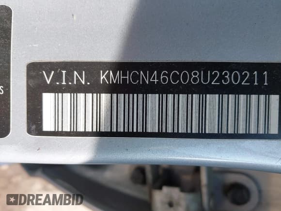 ✅ 2008 Hyundai Accent GLS • VIN: KMHCN46C08U230211 • Лот: 42514463. Опубликован ранее на IAAI с пробегом 180 968 миль. Бесплатный доступ к архиву аукционных продаж из США и подробный отчёт об истории автомобиля на DreamBid. Изображение 9.