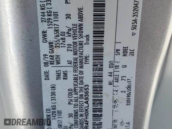 ✅ 2019 Ford Ranger XLT • VIN: 1FTER4FH0KLA93653 • Lot: 86473855. Listed on Copart with 58,289 mi. Free auction sales archive from the USA and detailed vehicle history report at DreamBid. Image 12.