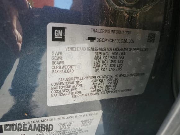 ✅ 2020 Chevrolet Silverado 1500 Custom Trail Boss • VIN: 3GCPYCEF0LG261005 • Lot: 79457544. Wystawiony na Copart z przebiegiem 82 236 mil. Bezpłatny archiwum sprzedaży aukcyjnych z USA i szczegółowy raport historii pojazdu na DreamBid. Zdjęcie 12.