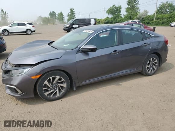 ✅ 2020 Honda Civic EX • VIN: 2HGFC2F7XLH010022 • Lot: 59921345. Wystawiony na Copart z przebiegiem 47 859 mil. Bezpłatny archiwum sprzedaży aukcyjnych z USA i szczegółowy raport historii pojazdu na DreamBid. Zdjęcie 1.