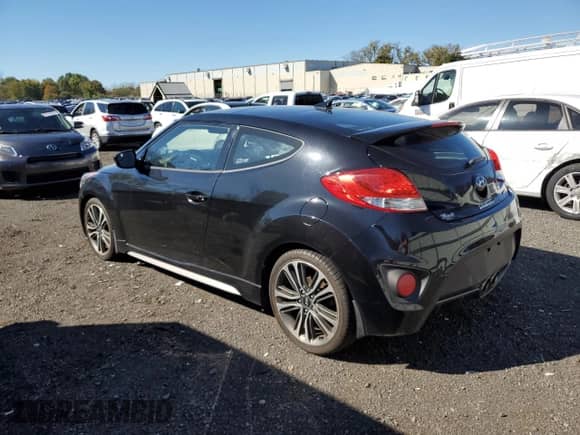 2016 Hyundai Veloster Turbo with VIN KMHTC6AE2GU302101, listed as a Copart auction lot 85471015 with 61,638 mi miles and Salvage title. Bid and sale history available at DreamBid. Image 2.