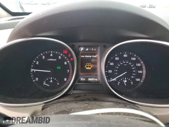 2017 Hyundai Santa Fe 2.0T with VIN 5XYZUDLA8HG484173, listed as a Copart auction lot 70024505 with 55,257 mi miles and Salvage title. Bid and sale history available at DreamBid. Image 9.