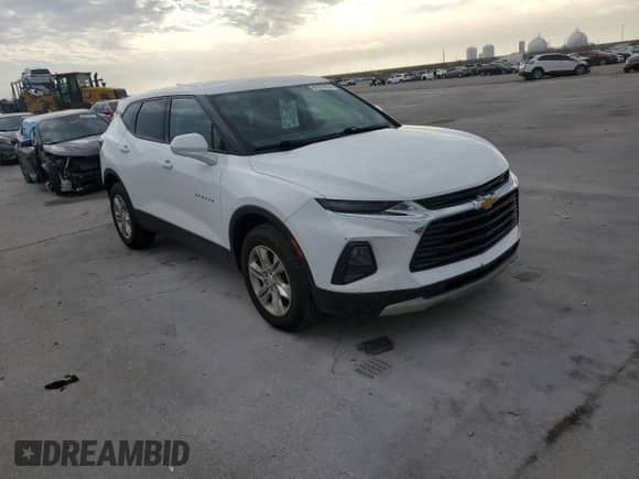 2020 Chevrolet Blazer LT with VIN 3GNKBBRA2LS703288, listed as a Copart auction lot 67671074 with 74,397 mi miles and Salvage title. Bid and sale history available at DreamBid. Image 4.