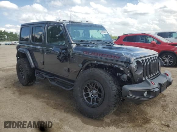 ✅ 2022 Jeep Wrangler Unlimited Rubicon • VIN: 1C4JJXFG6NW238566 • Lot: 62285635. Listed on Copart with 23,186 mi. Free auction sales archive from the USA and detailed vehicle history report at DreamBid. Image 4.