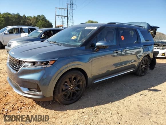 ✅ 2024 Kia Carnival SX • VIN: KNDNE5H30R6358924 • Lot: 85598085. Listed on Copart with 52,049 mi. Free auction sales archive from the USA and detailed vehicle history report at DreamBid. Image 1.